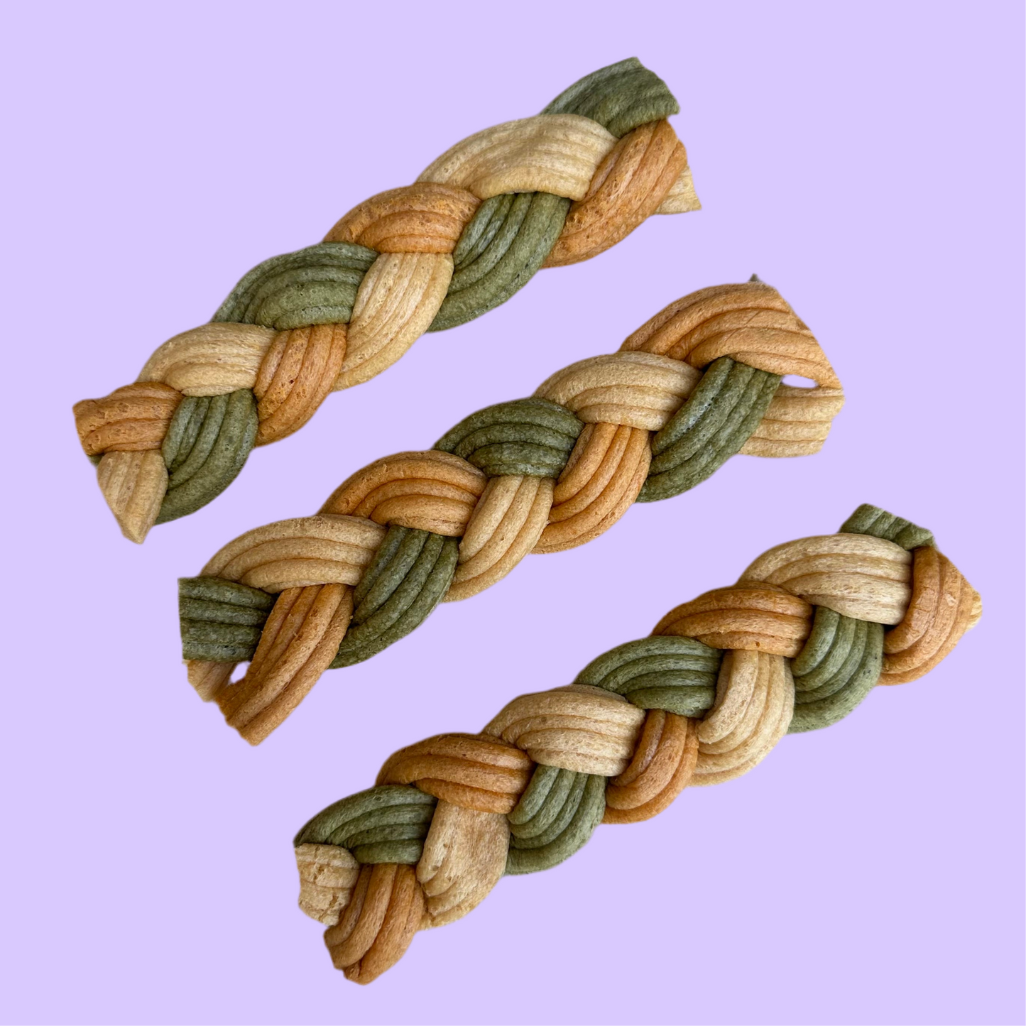 Tricolour Peanut Butter Braid