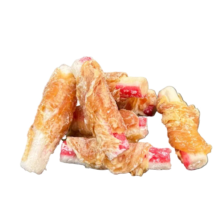 CHICKEN WRAPPED CRAB STICK