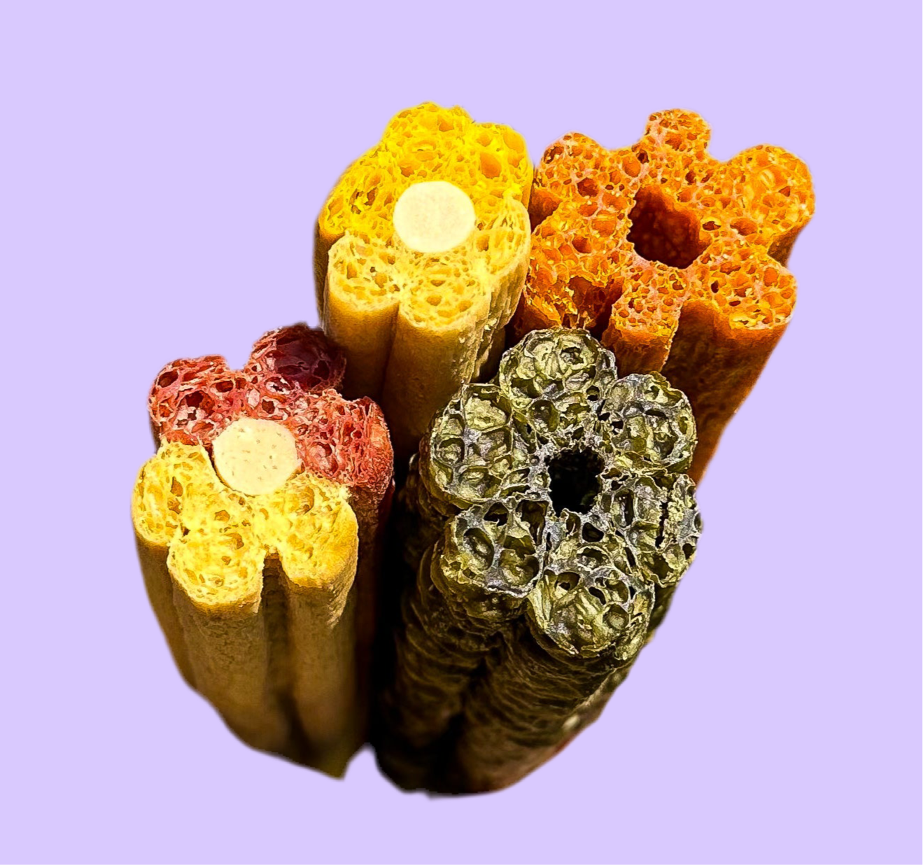 Puffed Flower Dental Sticks