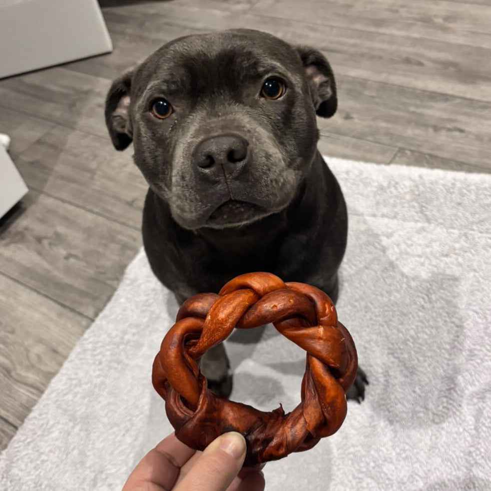 Camel Collagen Braided Ring