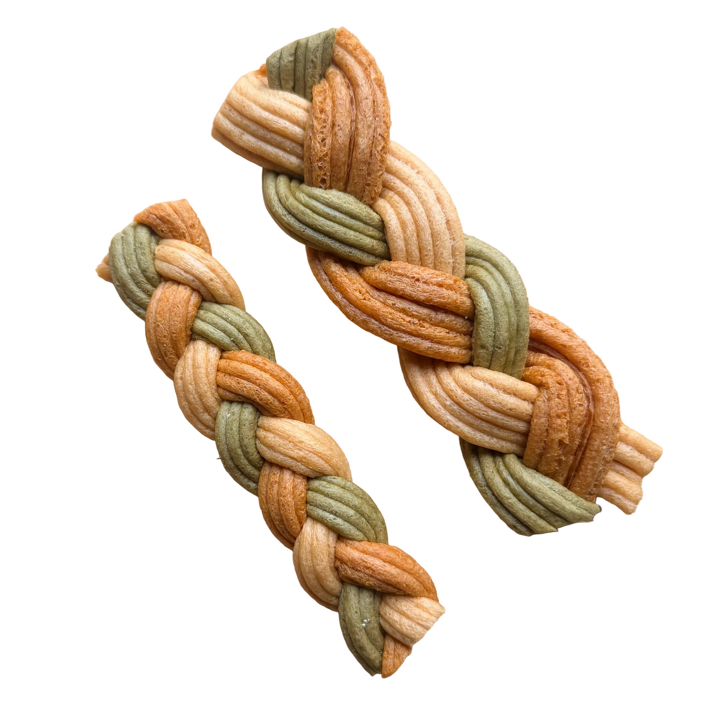 PEANUT BUTTER TRICOLOUR BRAID | 2 SIZES