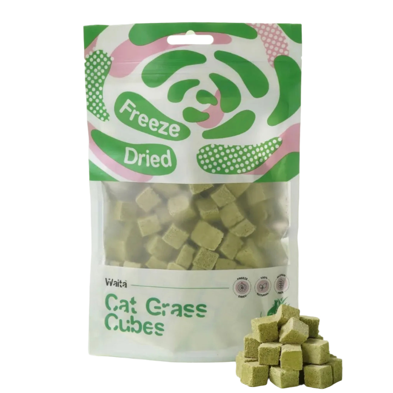 FREEZE DRIED CAT GRASS CUBES | 50G