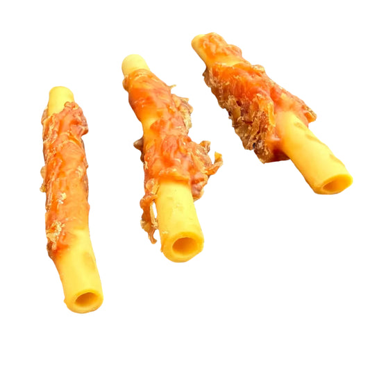 Rabbit Wrapped Sweet Potato Tubes