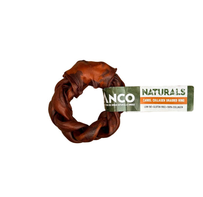 CAMEL COLLAGEN BRAIDED RING
