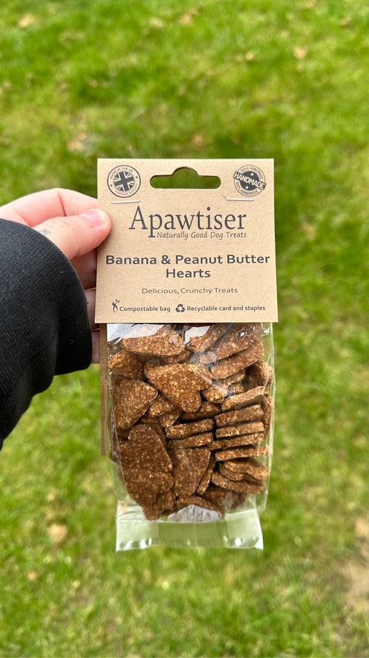 Banana & Peanut Butter Hearts